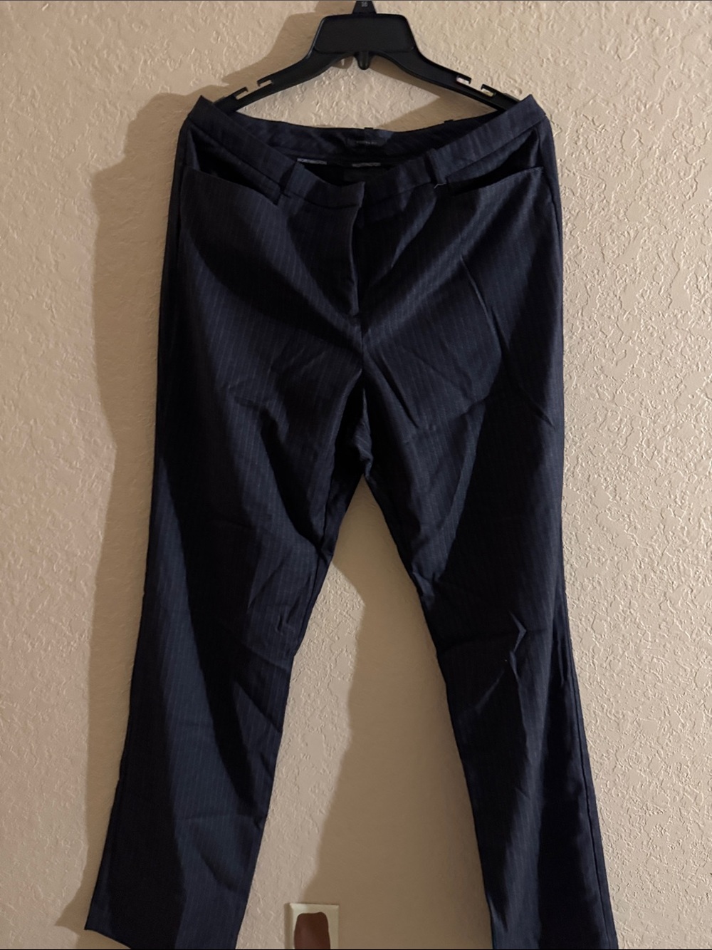 Worthington Navy Pinstripe Dress Pants